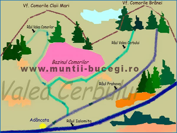 Valea Comorilor din Muntii Bucegi Valea Comorilor din Muntii Bucegi